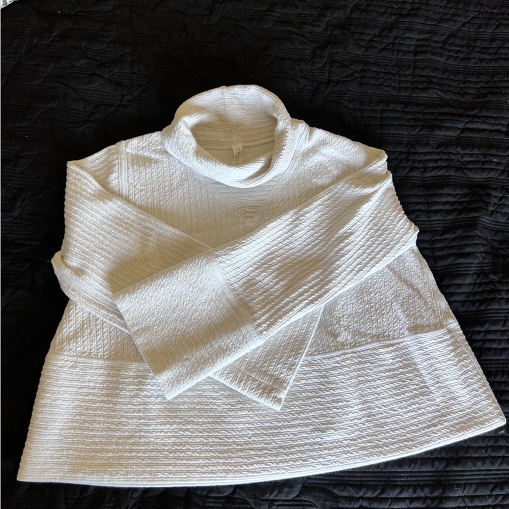 Lululemon Tunic Turtleneck Textured Sweater - White